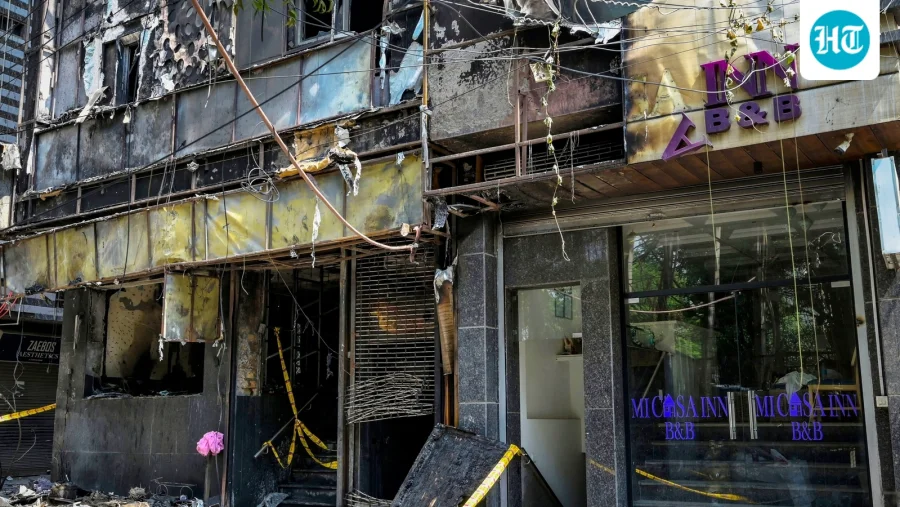 Front facade, sealed windows turned Delhi B&B into death trap
