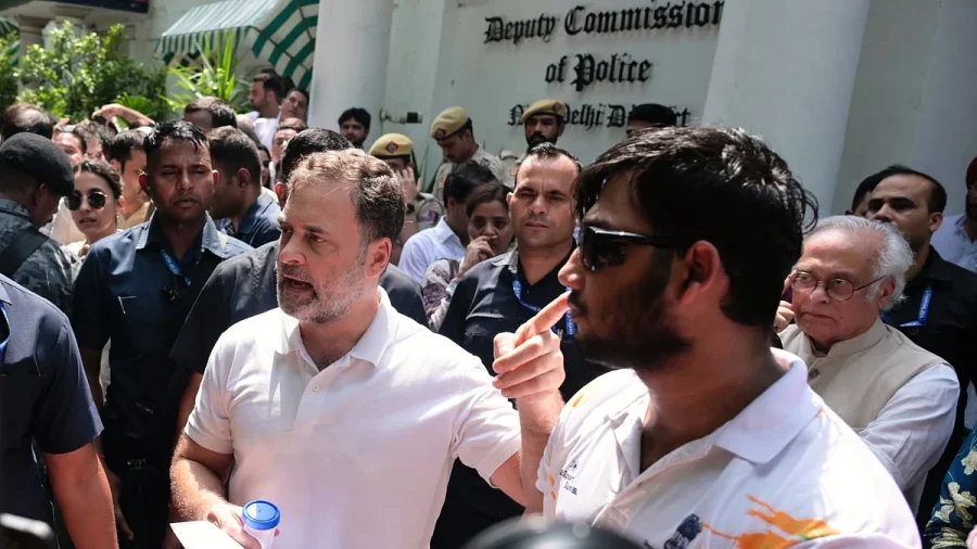 Rahul Gandhi dharna: Congress says BJP communalising pellet gun issue