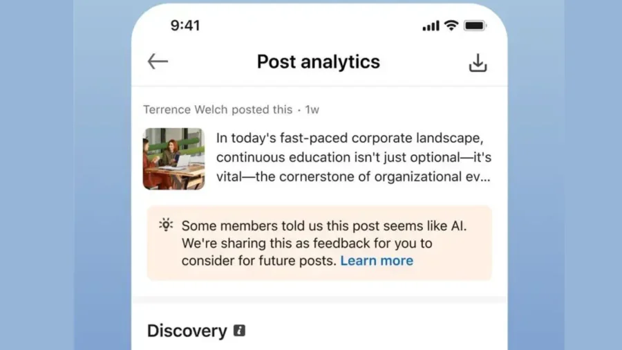 LinkedIn says its AI slop button is working