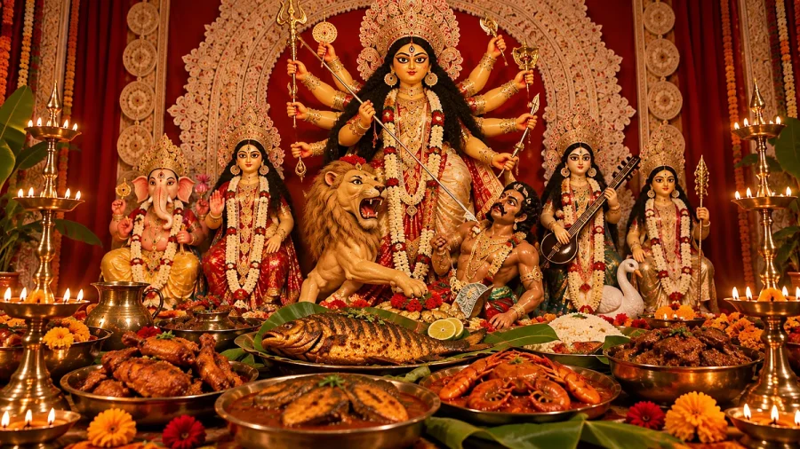 Bageshwar Baba runs into furious Bengalis over ‘vegetarian food’ firman on Durga Puja