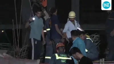 Scaffolding collapses at under-construction complex in Gujarat's Gandhinagar; 12 workers rescued, 10 still trapped