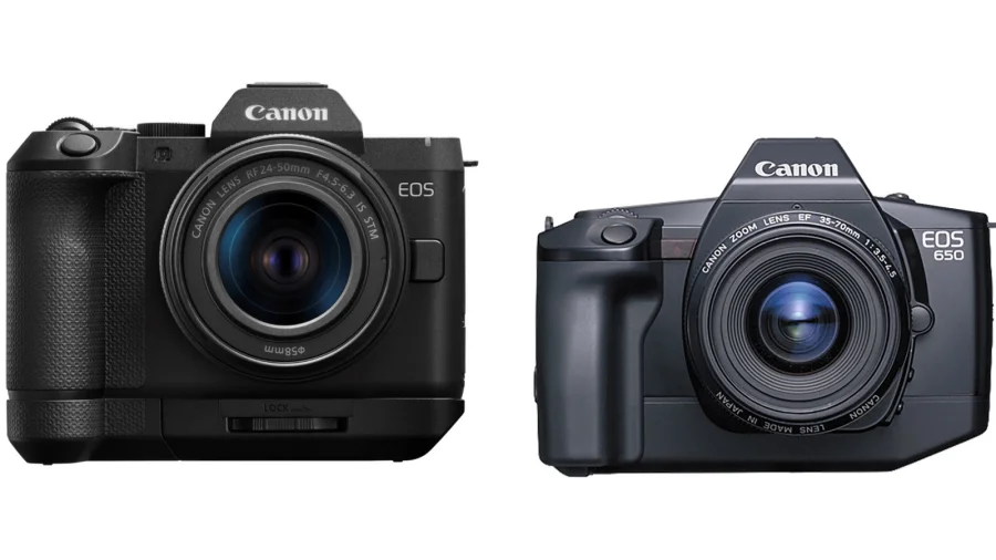 Canon's R8 II camera borrowed its styling from a classic SLR film camera