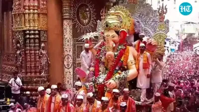 Lalbaugcha Raja immersion: Mumbai bids farewell as iconic Ganesh idol leaves for visarjan