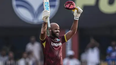 West Indies Star Smashes Fastest ODI Century Against India In IND vs WI 2nd ODI