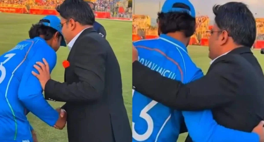 Watch: 'Sanskar' On Display! Vaibhav Sooryavanshi Touches Jay Shah's Feet After Asiad Gold